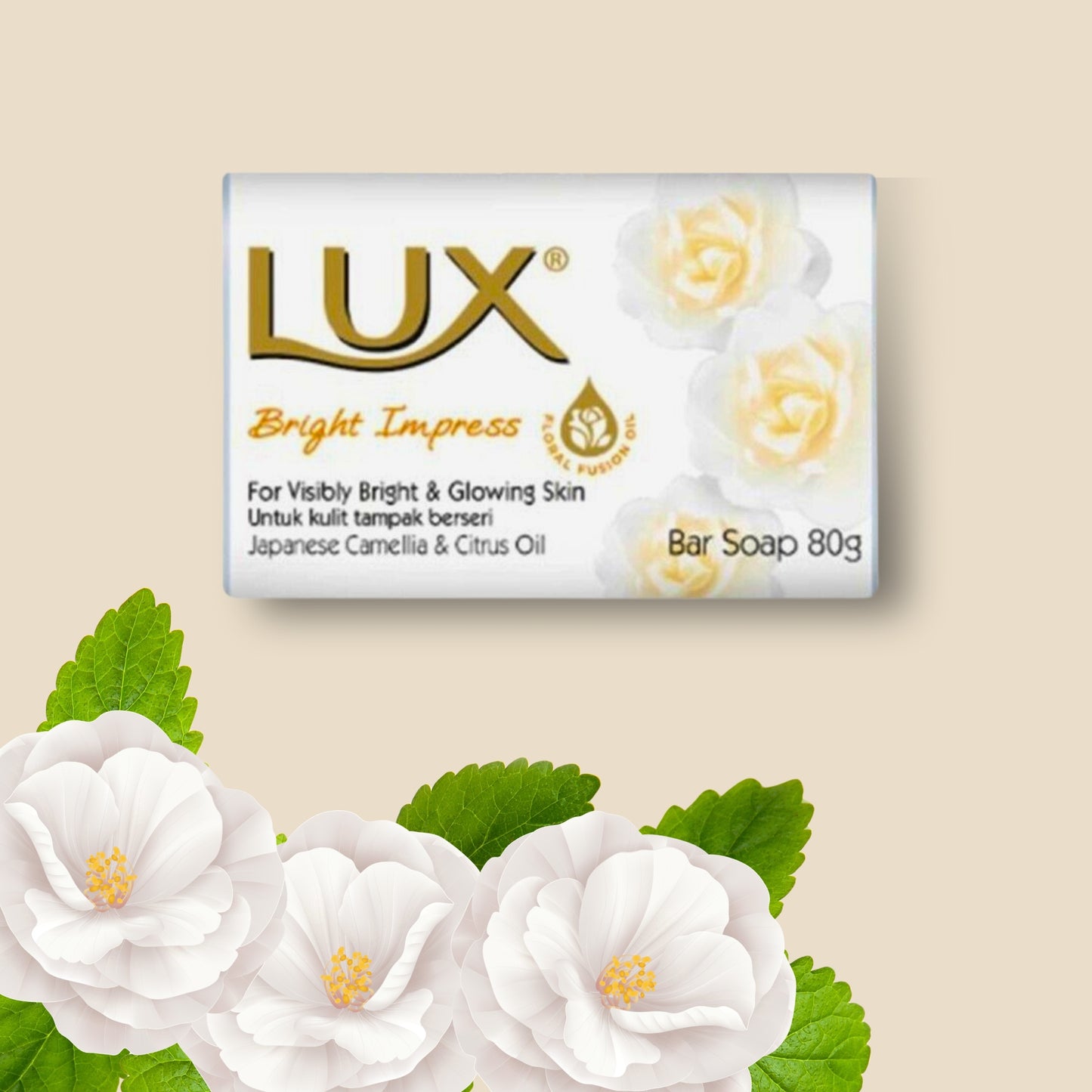 Lux Soap Bars Beauty Soap Collection - 5 Soap Bars (Soft Touch, Magical Spell, Bright Impress, Aqua Sparkle & Velvet Touch) 80g each