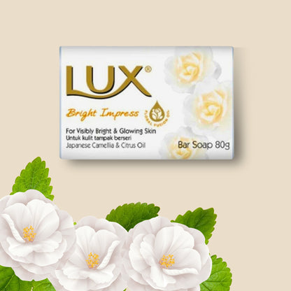 Lux Soap Bars Beauty Soap Collection - 5 Soap Bars (Soft Touch, Magical Spell, Bright Impress, Aqua Sparkle & Velvet Touch) 80g each