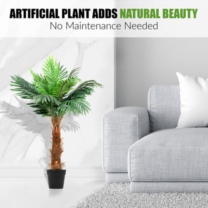 100cm Large Faux Palm Tree Fake Artificial Green Plants Realistic Tree Garden Home Outdoor Decor