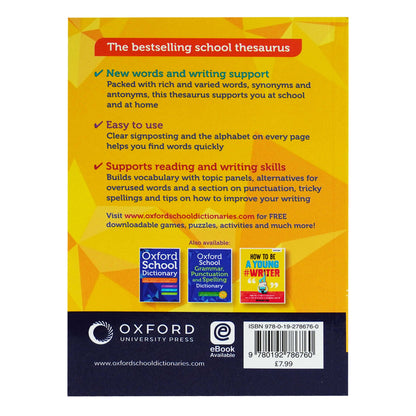 Oxford English School Thesaurus By Oxford Dictionaries - Age 10+ - Paperback