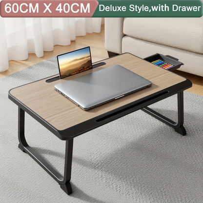 Laptop Bed Table - Foldable Bed Desk, Laptop Tray for Bed, Study, Office & Home Use, Laptop Stand for Bed, Ensuring Stability for Laptops, Tablets, Or Dinner Plates. Bed Table for Laptop, Bed Desk, Laptop Desk