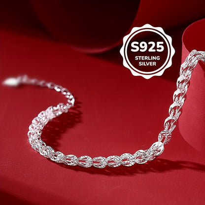 925 Sterling Silver Bracelet Phoenix Tail Simple Minimalist Female Jewelry Silver Color Bracelet
