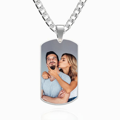 18K Gold Plated Custom Personalized Color Photos 304L 304L 304L 304L 304L Stainless Steel Can Be Double-Sided Printed Photos Or Front Photos Back Customized Text Custom Couple Photos, Best Friend Photos, Family Photos