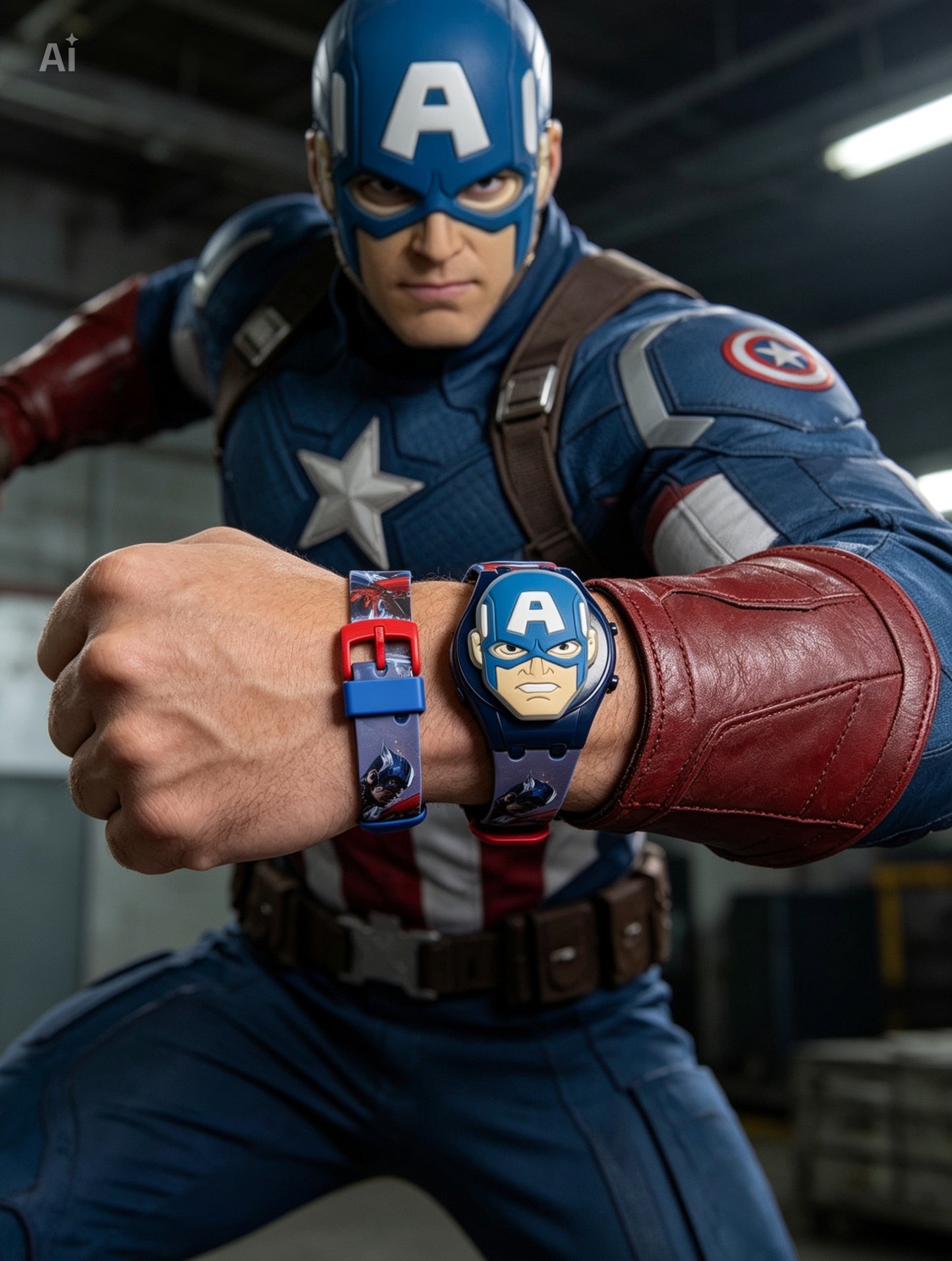 Marvel Kids Toys Light Up Watch for Boys & Girls – Hulk, Spider-Man, Iron Man & Captain America Toy Watch – Adjustable Watch Strap – Party Bag Fillers Kids – Fidget Toys – Toys for Boys Ages 3+