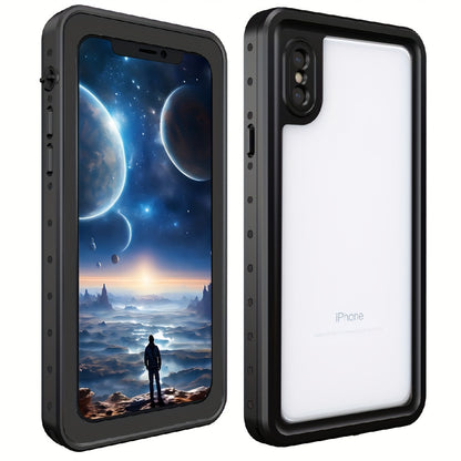 Waterproof 360° IP68 Full Body Cover Shockproof Dustproof Snowproof Drop proof For iPhone X XR XS Max Built-in Screen Protector Phone Case