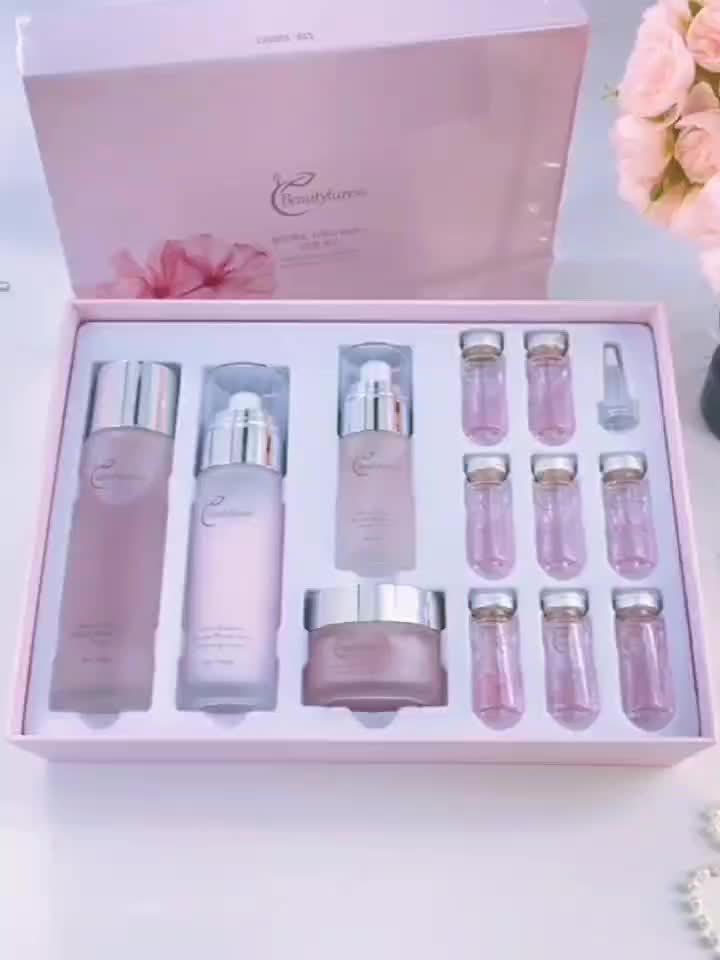 12pcs Cherry Blossom Essence Facial Care Collection - Moisturizing, Tightening & Illuminating, Light & Non-Oily - Great for Women, Excellent for Romantic Evenings, Holiday Presents, Mother'S Day & Valentine'S Day