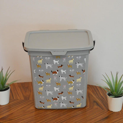 6L Pet Food Storage Container with Lid – Airtight Dry Dog & Cat Treat Box, Kitchen Organiser for Kibble & Biscuits, Compact Cupboard Canister, Pack of 1
