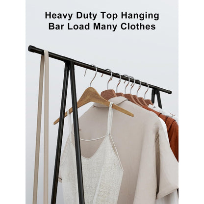 Multifunctional Metal Clothes Hanger with Triangular Wheeled Stand, Mobile Multi-Layer Storage And Organization Rack, Suitable for Home, Kitchen, Wardrobe Organization, Hanging Clothes And Coat Rack - Suitable for Easter, Thanksgiving, Valentine'S Day, Fa