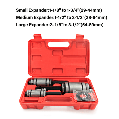 3pcs 1/18" to 3-1/2" Exhaust Muffler Tail Pipe Expander/Pipe Stretcher Tool Kit, Professional Automotive Repair Kit for Pipe Expansion And Installation