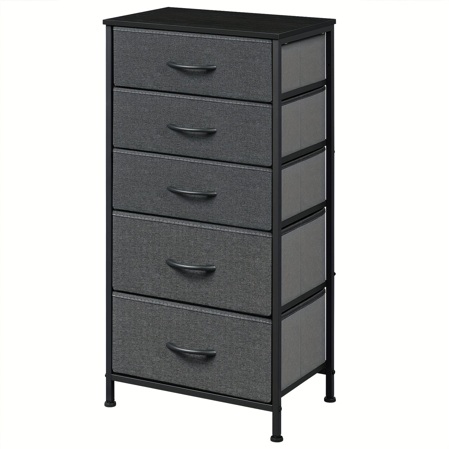 1 Vertical File Cabinet with Five Drawers, a Multifunctional Storage Unit That Can Serve As a Side Cabinet Or a Chest of Drawers, Suitable for Offices, Studies, And Living Rooms, Featuring a Metal Frame And Wooden Design, Office Furniture, Chest Of Drawer