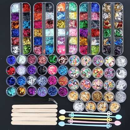 Resin Decoration Accessories Kit, Resin Accessories Jewelry Making Fillers Supplies, Heart Star Letter Shape Glitter Sequins Resin Jewelry Casting Molds, Jewelry Making Supplies, Jewelry Making Tools, Jewelry Making Kits, Jewelry, Nail Sticker For Nail Ar