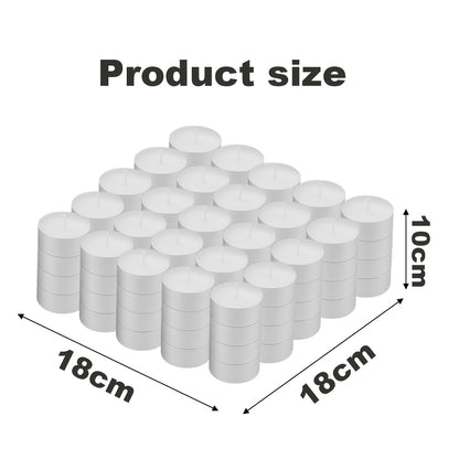 99 Packs Of 8-Hour Burning Tealight Candles, Unscented White Long-Lasting Wick Candles, Suitable for Holiday Decorations, Parties, And Home Decorations Graduation Season Gifts