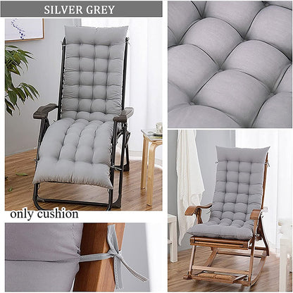 1pc Patio Chair Cushion Modern Sofa Chaise Lounge Cushion Seating Garden Bench Rattan Chair Cushion Swing Cushion 170*48*8cm Only Cushion