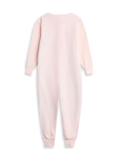 Bluey & Friends Girls Pink Onesie | Long Sleeve Zip-Up Microfleece with Bluey, Bingo, Chloe & Mackenzie | for Kids | Comfy Nightwear | Bluey Merch - 3-4 Years