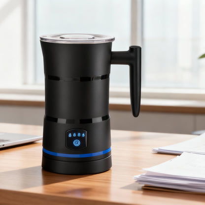 Milk Frother, Milk Frother Electric, 4- in-1 Automatic Milk Frothers, Large Capacity Hot & Cold Milk Foamer, Silent Operation Milk Heater and Warmer for Coffee, Latte, Cappuccino, Chocolate