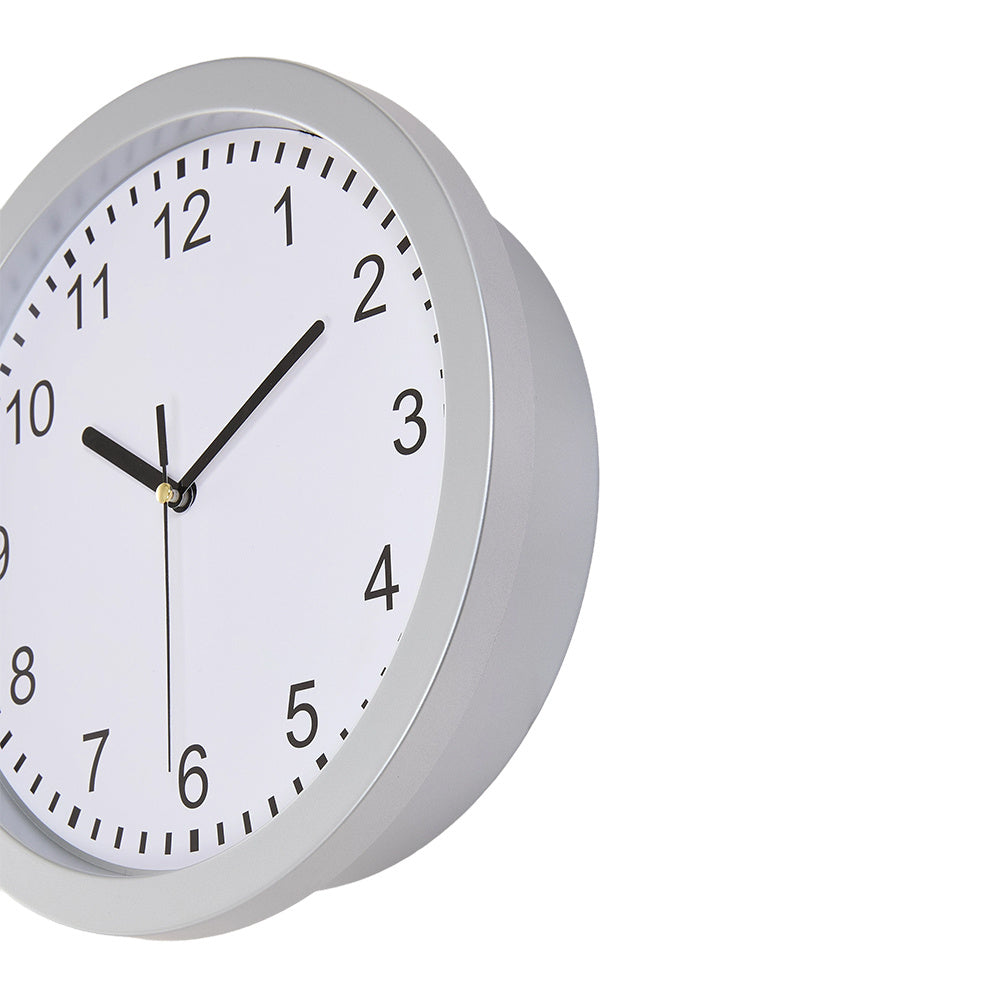 1PC multi-functional clock wall clock with fun thick frame and durable gold/white clock, 25*25*7CM