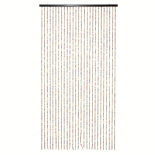 1pc Partition Colorful Wood Bead Door Curtain Bedroom Living Room Screen Decorative Curtain Artificial Production
