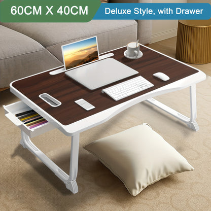 Laptop Desk, Laptop Bed Table with Foldable Legs & Cup Slot, Reading Holder Notebook Stand, Laptop Bed Tray for Bed Sofa Breakfast Work Study Reading, Laptop Stand for Bed, Bed Table for Laptop