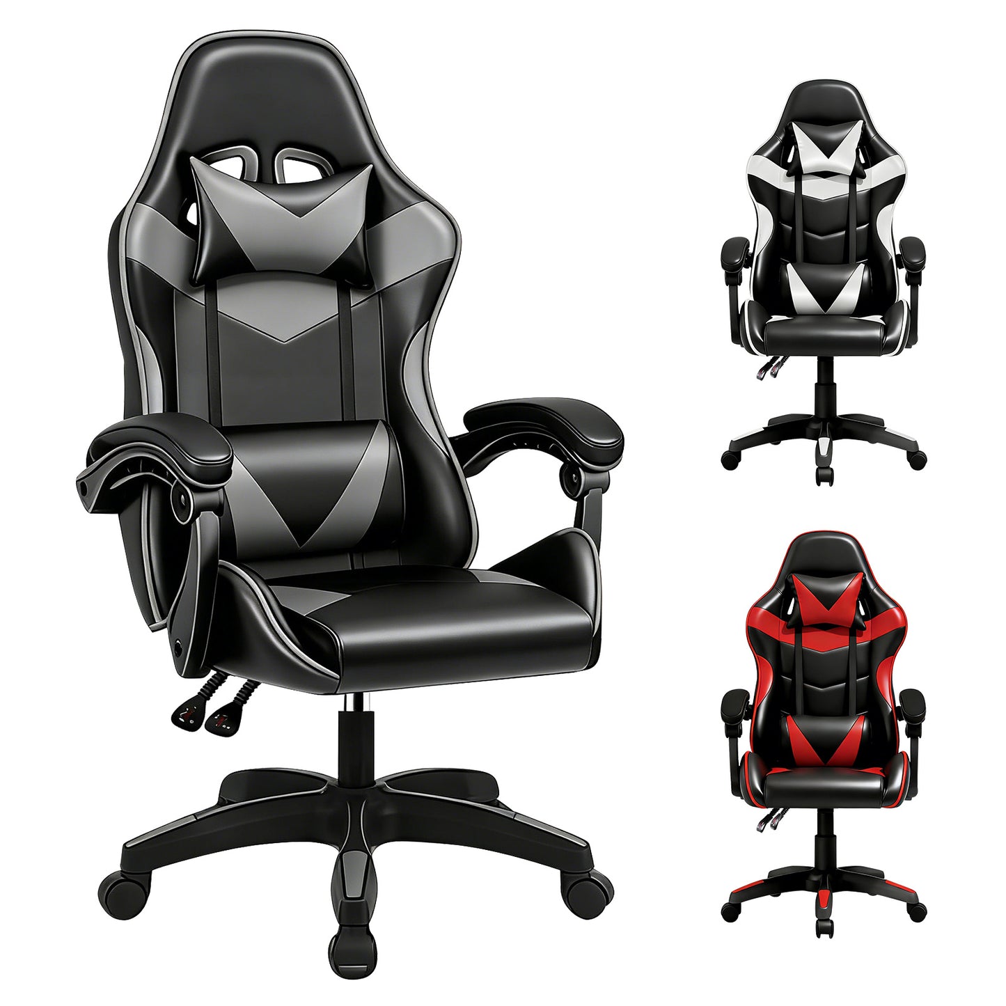 Ergonomic Design Gaming Chair with Adjustable Headrest And Lumbar Support, Office Desk Chair, Gift for Boyfriend