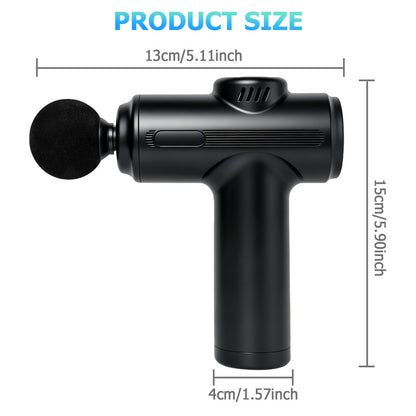Massage Gun Deep Tissue, Muscle Percussion Massager, Portable Handheld Quiet Brushless Motor with LCD Touch Screen, 8 Heads for Shoulder Body Back Relaxation. Father's Day Gift