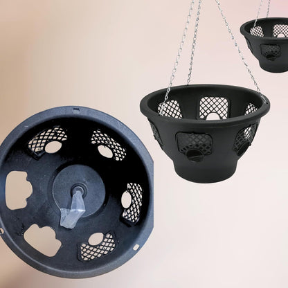 12 Inch Indoor Outdoor Balcony Patio Hanging Basket Set of 4