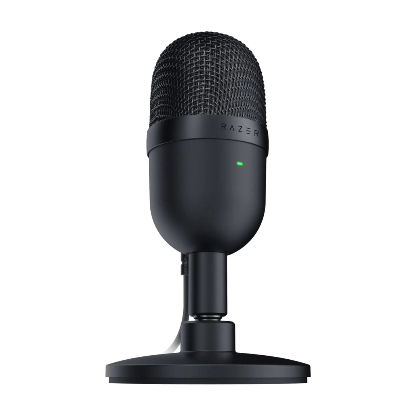 Razer Seiren Mini Condenser USB Microphone for Streaming, Podcasts & Video Calls | Ultra-Compact Desktop Microphone with Super Cardioid Characteristic | Integrated Shock Mount & Stand | Plug-And-Play Via USB | Clear Voice Recording Without Interference