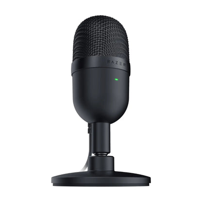 Razer Seiren Mini Condenser USB Microphone for Streaming, Podcasts & Video Calls | Ultra-Compact Desktop Microphone with Super Cardioid Characteristic | Integrated Shock Mount & Stand | Plug-And-Play Via USB | Clear Voice Recording Without Interference