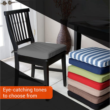 Chair Cushions with Ties for Indoor & Outdoor Use – Comfortable Seat Pads for Dining Chairs, Garden, Patio, Balcony & Café Furniture – Durable Polyester Fabric, Soft Support & Easy Care Design