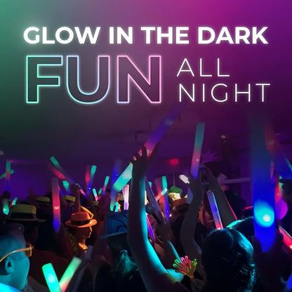 50pcs Lighted Holiday Displays - Foam Glow Sticks for Outdoor Christmas Decor Valentine's Day Decoration, Halloween, Weddings And Other Holiday Events, Parties And Gatherings