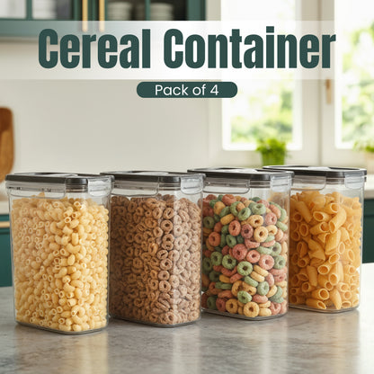 Kichly Cereal Dispenser & Storage Container for Kitchen & Pantry – Air Sealed Kitchen Organizers and Storage Box - Plastic – Dry Food Organizer