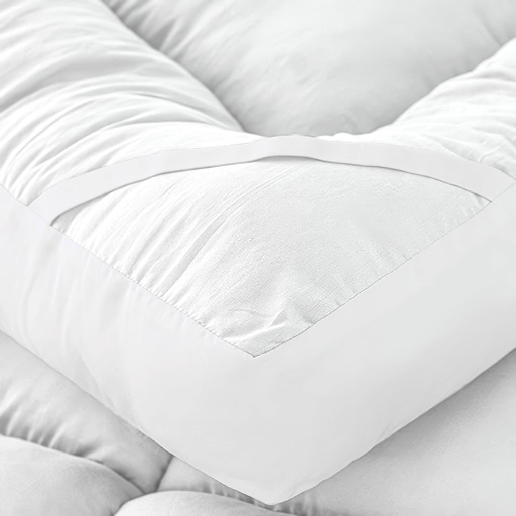 1000GSM Hollow-Fibre Mattress Topper with Corner Straps