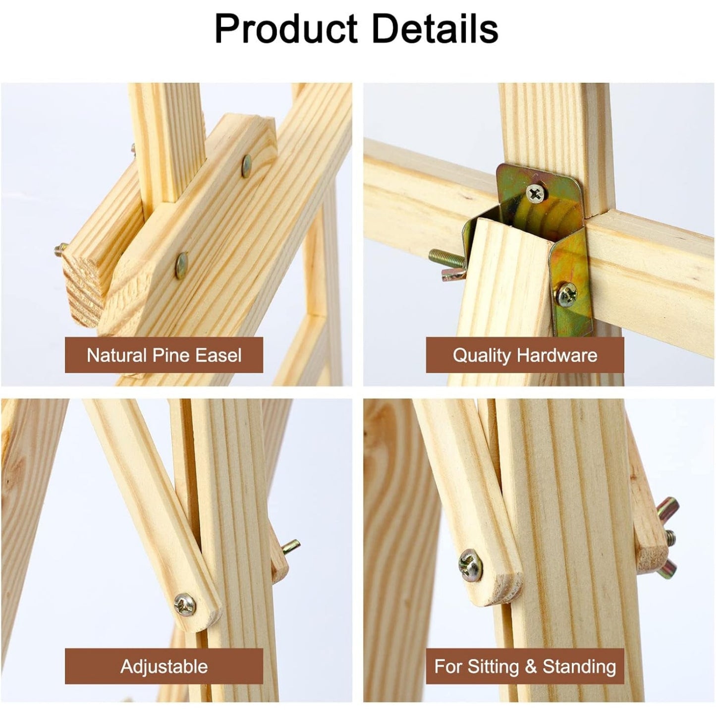 Easel Stand 1.5M Studio Easel Canvas Stand for Wedding Adjustable Drawing Painting Holder Foldable Artist Tripod Easel for Painting Sketch Exhibition