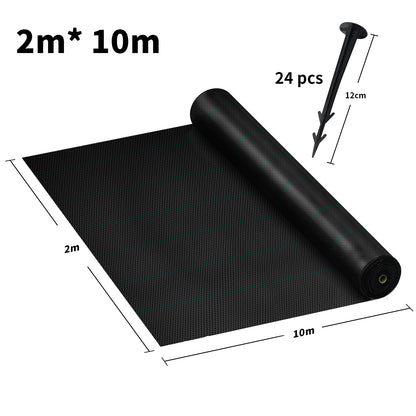 Weed Control Fabric Weed Barrier Fabric Weed Block Fabric Ground Cover Landscape Fabric with Nails And Separation Line Weed Control Membrane
