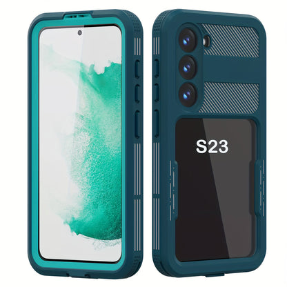 Waterproof Case For Samsung Galaxy S23, S23 Plus, S23 Ultra 5G 360° Full Body Protection Dustproof Shockproof Built-in Screen Protector Phone Case