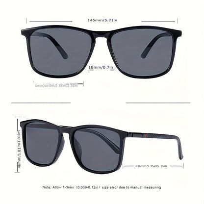 3pcs Men's and Women's Fashionable Versatile Glasses, Square Full-Frame Design, Lightweight Overall Construction, Drop-Resistant and Durable PC Frame and Lenses, Combining Practicality and Decoration, Suitable for Holiday Gifting and Photo Props