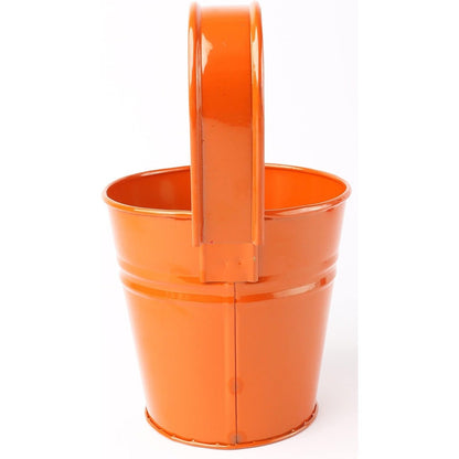 Hanging Plant Pots Large Metal Flower Pot Vase Bucket Fence Hanging Garden Planter With Drainage Hole For Balcony Home Decor (10pcs with Assorted 10 Colours)