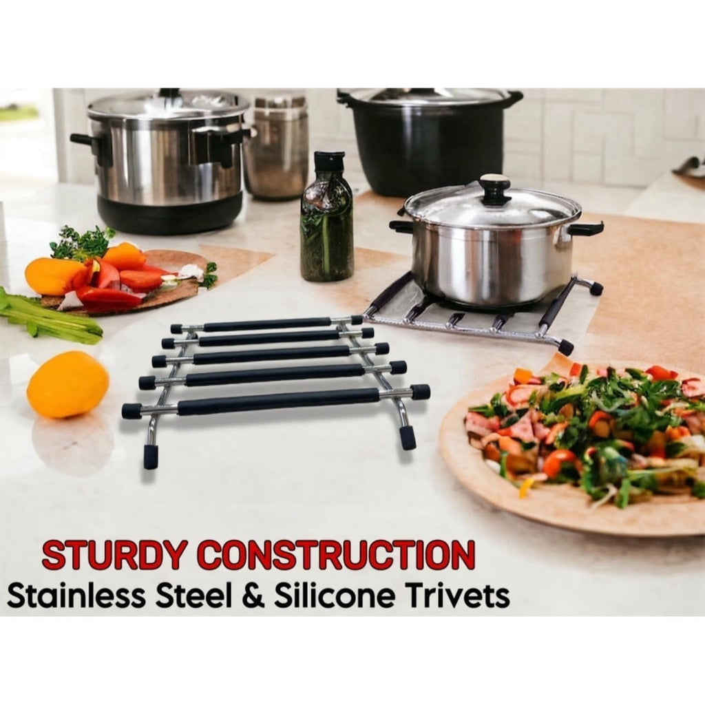 Square Kitchen Trivets - Two, Four or Six Pack