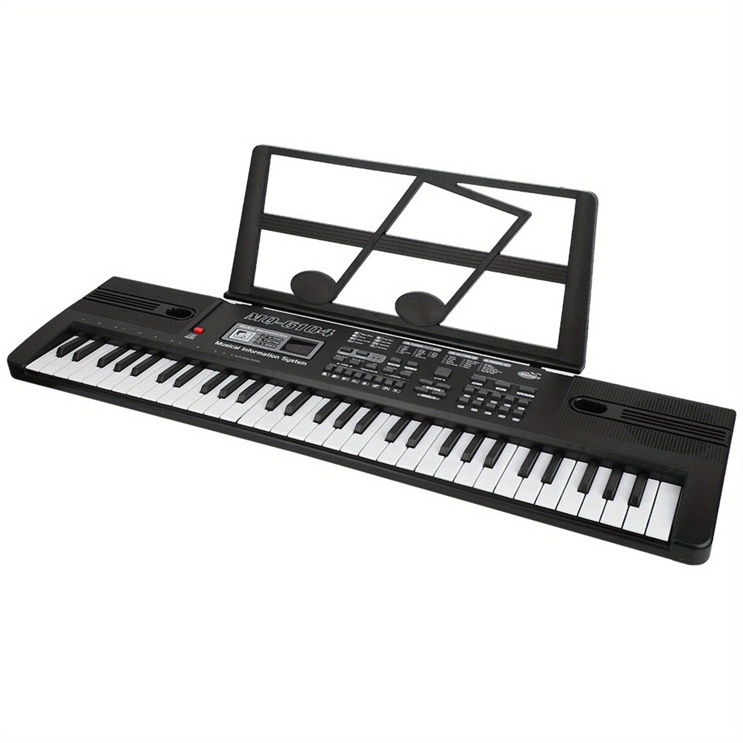 61-Key Digital Piano Keyboard with Microphone, Portable Music Piano Keyboard Electronic Keyboard Multifunctional Key Piano Musical Instrument Keyboard for Piano Music Teaching Birthday Gifts Beginner (With LCD Display)
