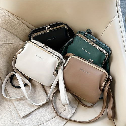 1pc Elegant Crossbody Bag with Adjustable Strap - Multi-Layer Handbag Suitable for Casual & Dressy Occasions, Zipper Closure, Spacious for Phone/Tablet, Versatile Carry (Diagonal/Waist)