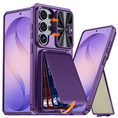 Phone Case - for Galaxy S26 Ultra Wallet Case with Lanyard Card Slot Camera Cover Shock Resistant Durable PC Material for 17.53cm 2026 Model