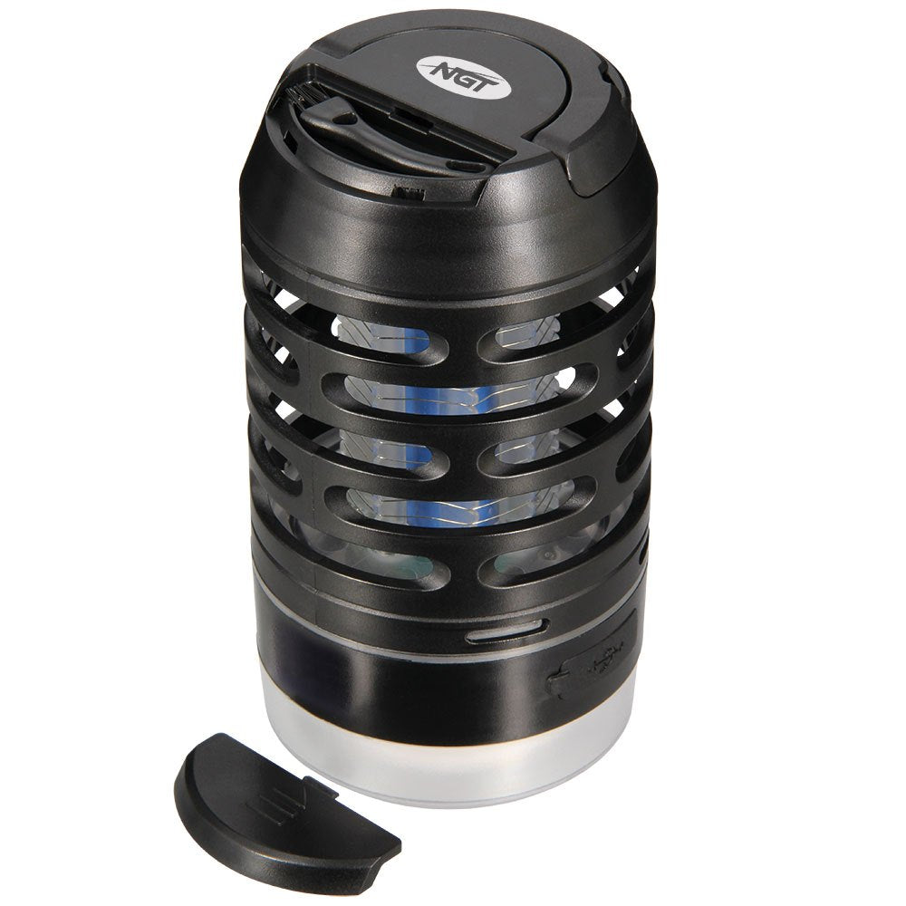 NGT 3-in-1 Bug Zapper & Light System | Rechargeable Mosquito Killer, Lamp & Flashlight - Compact Carp Fishing & Camping Accessory