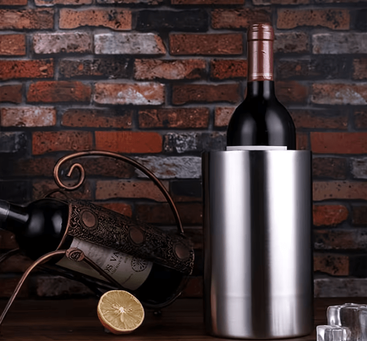 Double-Wall Ice Bucket - 1.6-Litre Brushed Steel