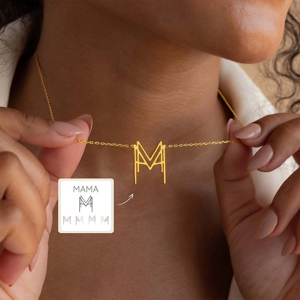 Customized] Personalized Stainless Steel Name Logo Necklace / Custom Name Logo Necklace / Unique Creative Gift / Holiday Gift / Birthday Gift / Perfect Gift for Her