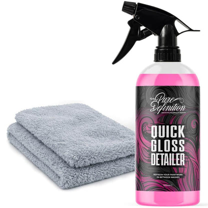 Quick Gloss Detailer - Car Detailing Spray Sealant & Coating For Vehicle Paintwork - Clay Lubricant - Pure Definition