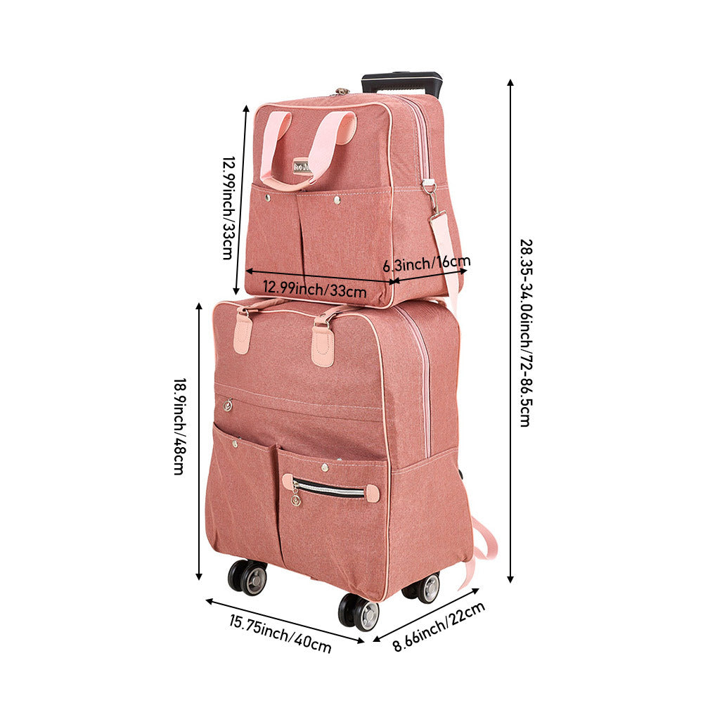 2 Piece Lightweight Rolling Luggage Set with Spinner Wheels, Suitcase Set, Spinner Luggage Set, Carry - on Suitcase and Matching Travel Bag for Business Trips, Versatile Luggage Solution for Vacation Getaways, Weekend Trips and Long - Distance Travel