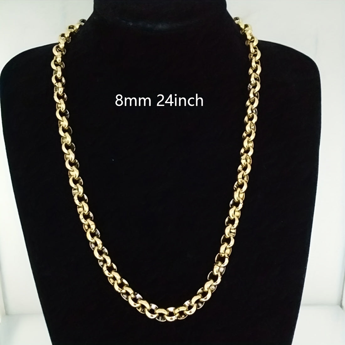 8MM Hot Selling 316L 316L 316L Stainless Steel Silvery Grey/Golden Handmade Hollow Round Chain Men'S And Women'S Necklace