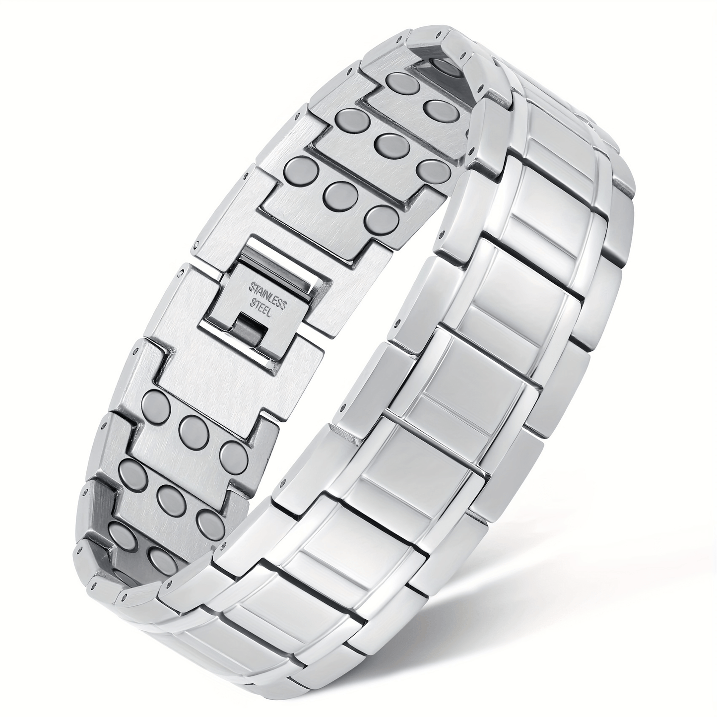 1pc Men'S stainless steel bracelet, Fashionable And Comfortable to Wear, Suitable for Boyfriends And Fathers As The Best Gift