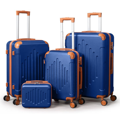 Hard Shell Luggage Set 3 4 5 Piece ABS Suitcase Set with 360° Spinner Wheels Expandable Lightweight Hardside 12 16 20 24 28 Inch 7 Colour Combinations UK