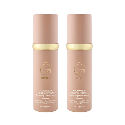 GROF1 Luxury Colour Changing Foundation - Moisturizing, Even Skin Tone, Water And Sweat Resistant, Long-Lasting Coverage, Natural Flawless Appearance, Suitable for All Skin Types, 0.95 FLUID OUNCE (25 ML), Concealer Cosmetics