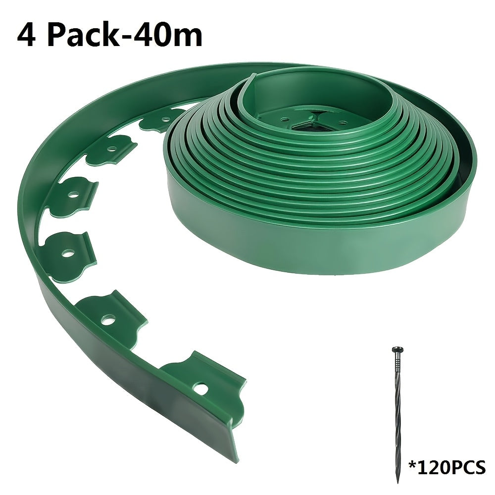 10-50m Garden Isolation Strips, Garden Edge Decorative Border Landscape Strips Ground Stakes, Edge High-piled Stakes for No-dig Garden Boundaries, Lawn Edge Fences, Suitable for Flower Beds And Grasslands